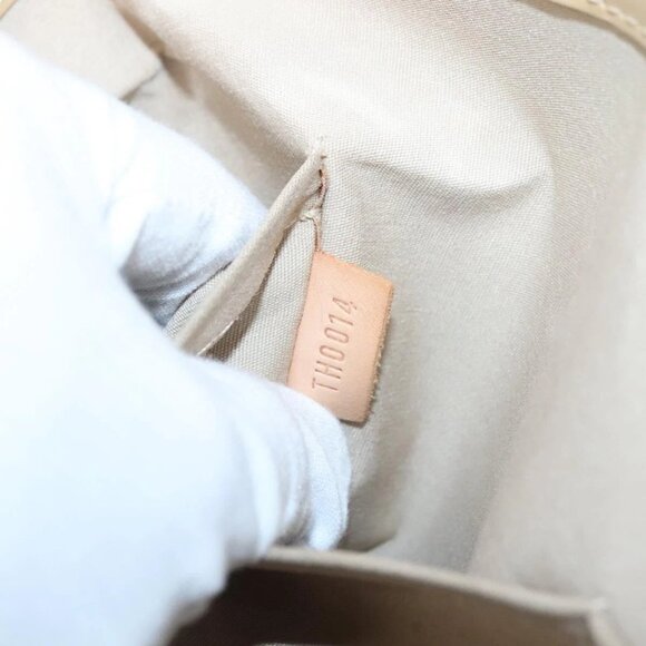 LOUIS VUITTON Monogram Vernis Reade MM Hand Bag Beige LV Auth - Picture 12 of 16